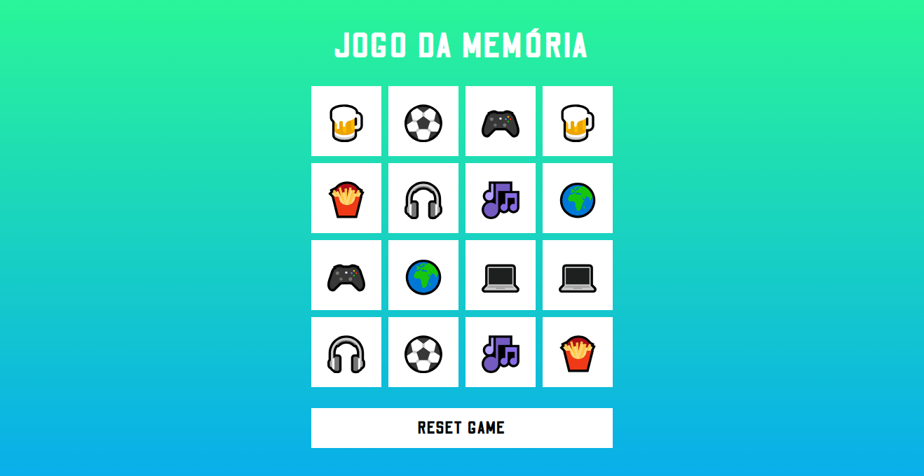 Projeto - Jogo da Memória com Emojis